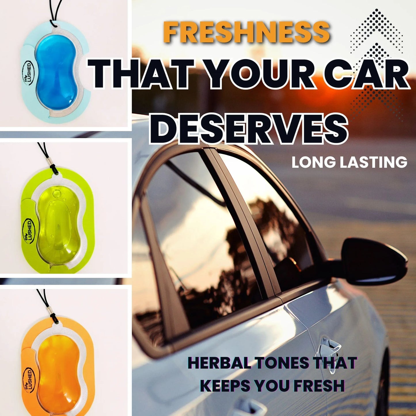 Hanging Gel based Membrane Air Fresheners for Car | Wardrobe |Shoe Rack | Bathroom| Long Lasting Freshness | Removes Foul Smell - SciMed Store