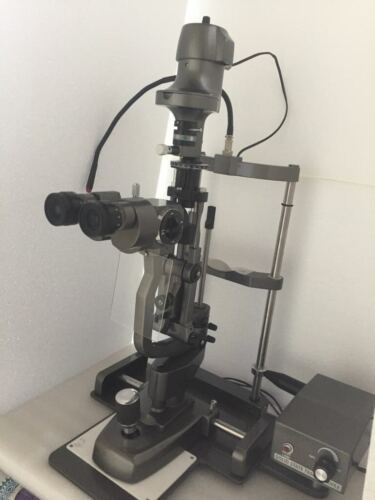 Optical Slit Lamp Haag-Streit Biomicroscope 2 Step Magnification, 10x & 15x, Total Magnification of 10x, 16x and 24x