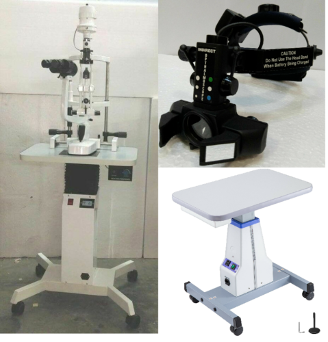 Slit Lamp With Motorized Table And Indirect Ophthalmoscope