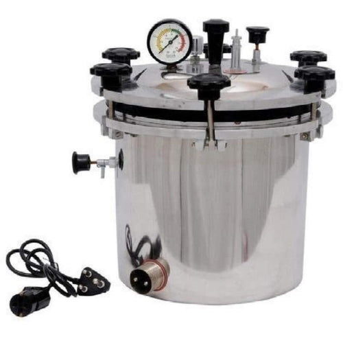 Autoclave Jointless Portable Sterilizer 21 Liters Medical Grade Stainless Steel 
