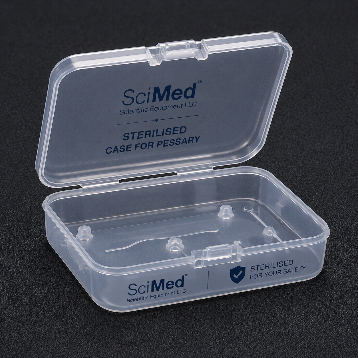 Optional add-on: SciMed branded Pessary Storage Case (+$9.99) — doctor-recommended clean/dry/protected storage between wears