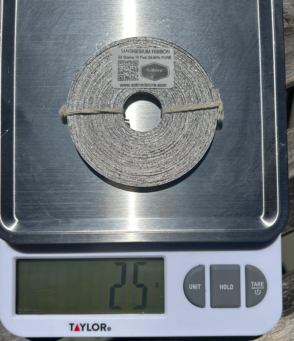 Magnesium Ribbon 99.95% Pure 25g 70ft | SciMed