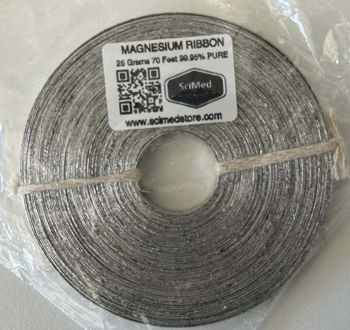 Magnesium Ribbon 99.95% Pure 25g 70ft | SciMed