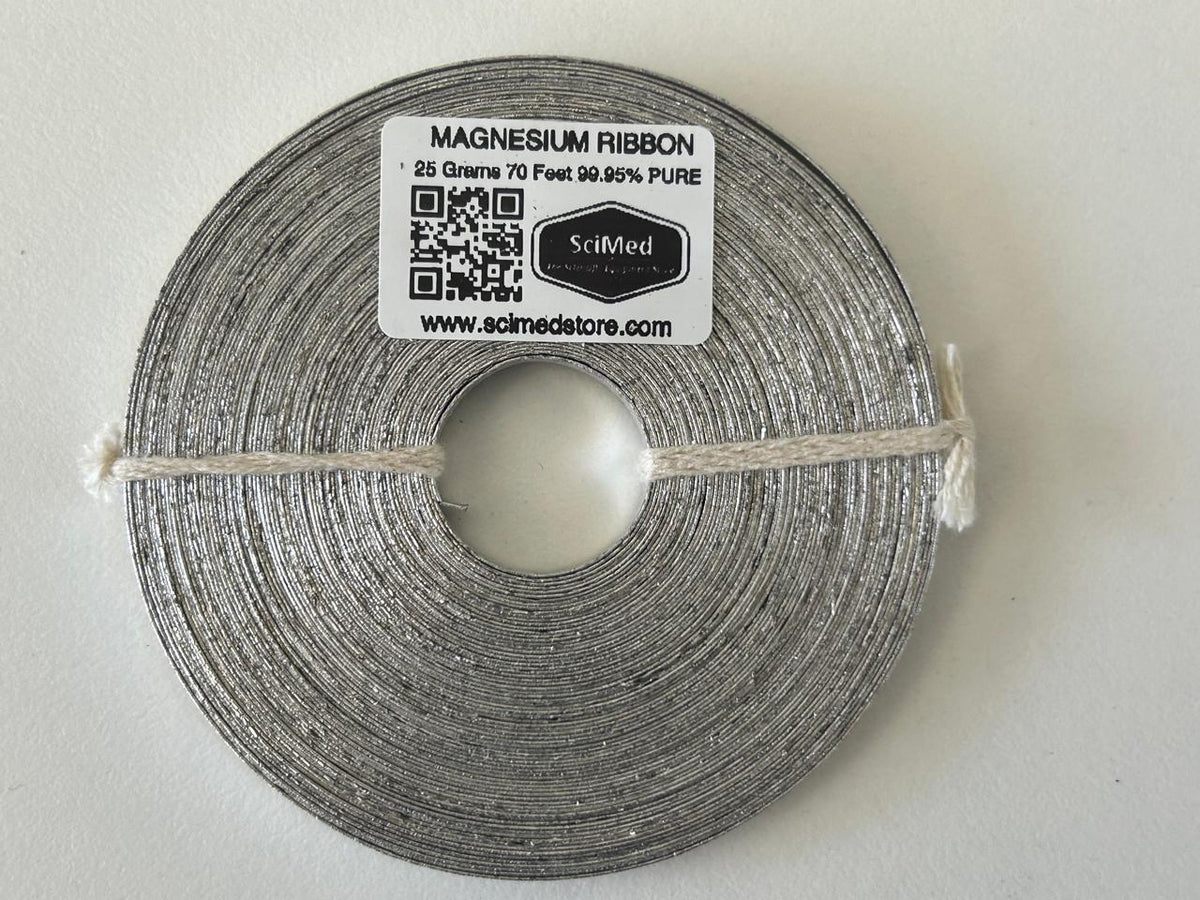 Magnesium Ribbon 99.95% Pure 25g 70ft | SciMed