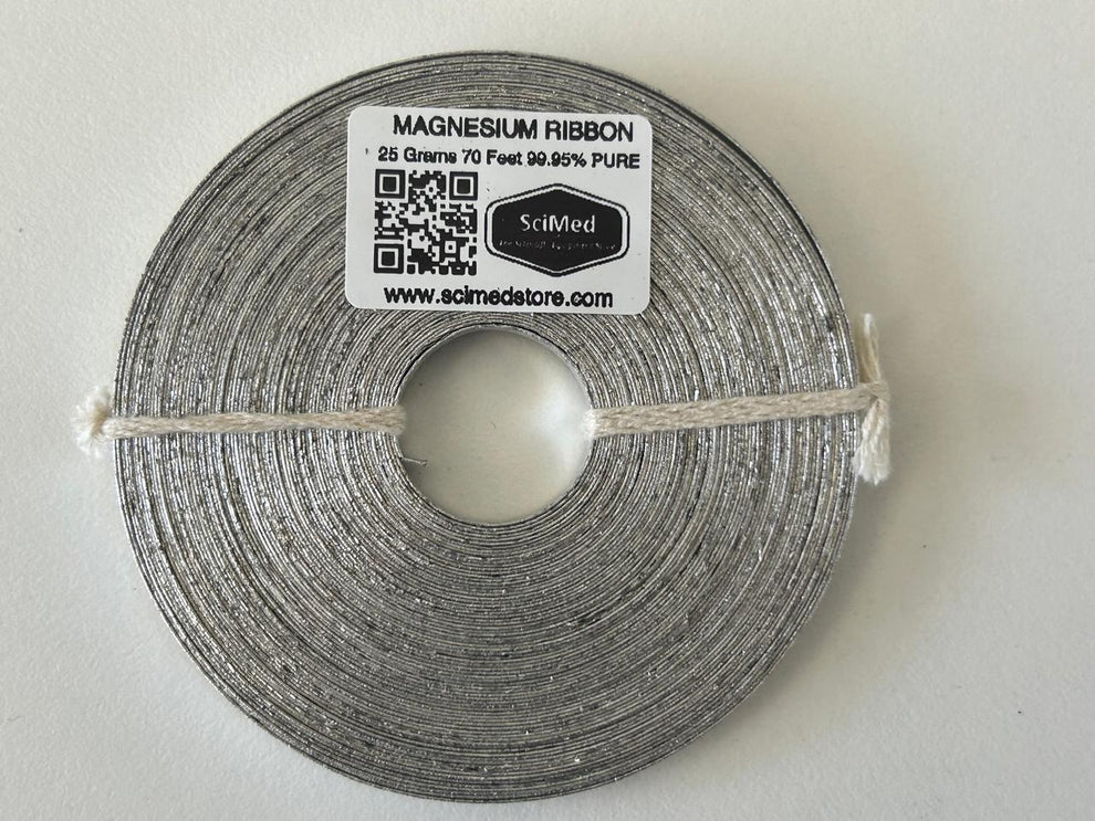 Magnesium Ribbon 99.95% Pure 25g 70ft | SciMed