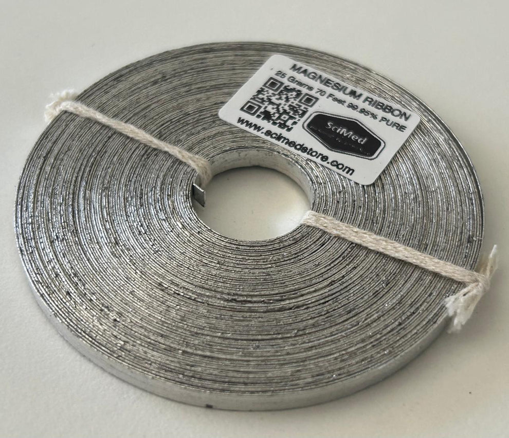 Magnesium Ribbon 99.95% Pure 25g 70ft | SciMed