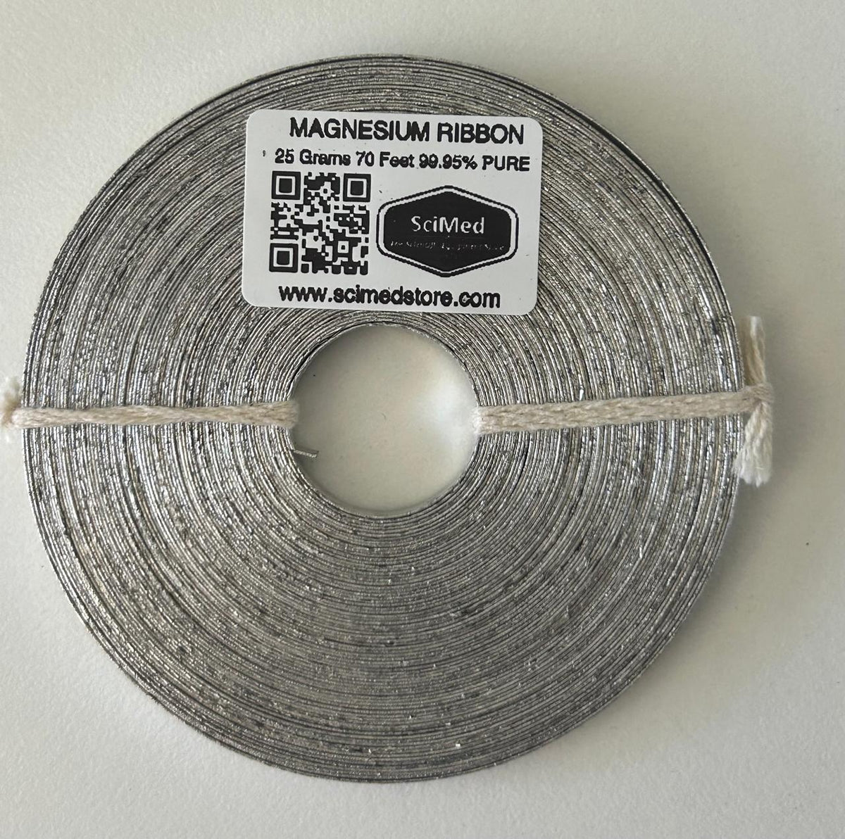 Magnesium Ribbon 99.95% Pure — 25g 70ft Roll