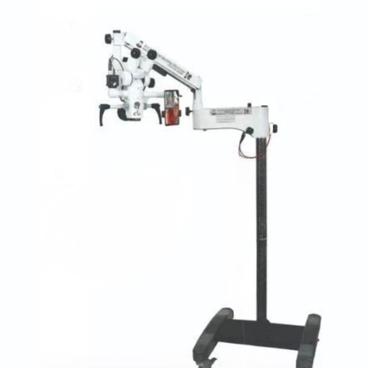 SciMed 3-Step Dental Operating Microscope on wheeled floor stand with optional LCD monitor