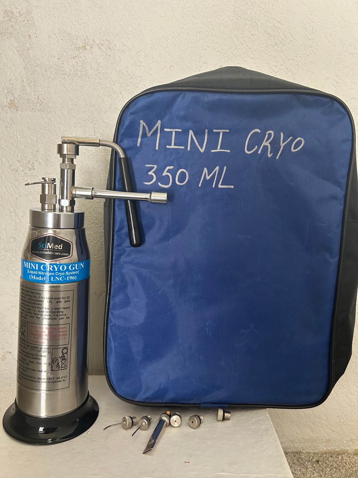 Mini Cryogun Cryo 350 ml Sprayer Cryo Can Liquid Nitrogen Spray For Dermatology With 6 Freezer Head and 3 years warranty