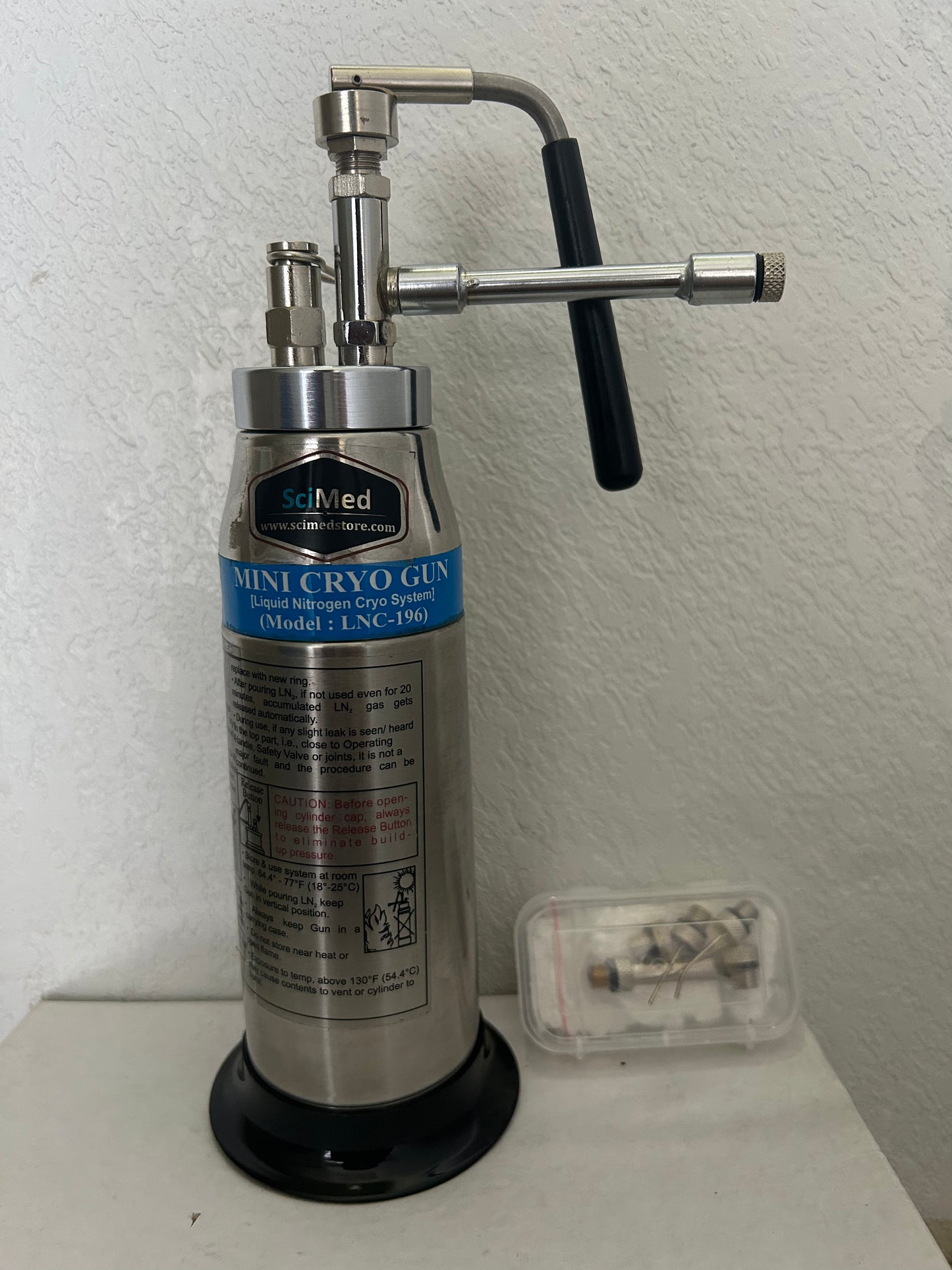 Mini Cryogun Cryo 350 ml Sprayer Cryo Can Liquid Nitrogen Spray For Dermatology With 6 Freezer Head and 3 years warranty