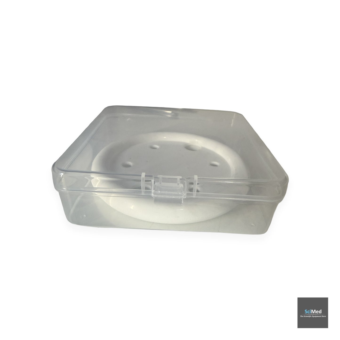 Pessary storage case side profile — compact travel case for silicone ring pessary