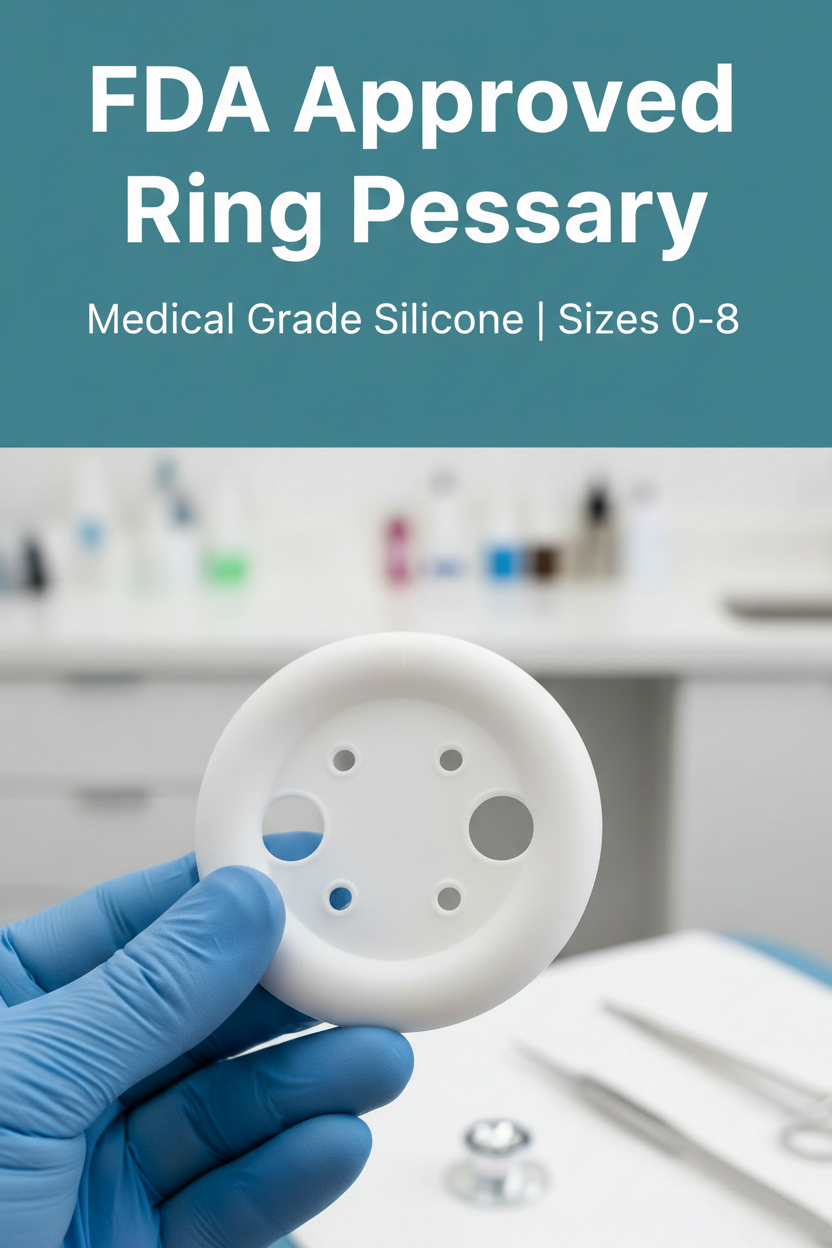 Ring Pessary With Support | Medical Grade Silicone | FDA Approved | Sizes 0-8