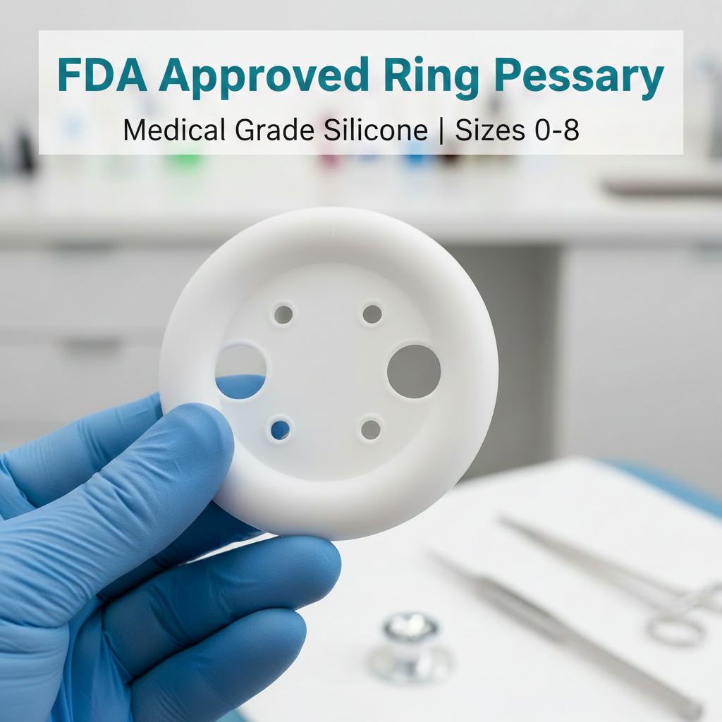 Ring Pessary With Support | Medical Grade Silicone | FDA Approved | Sizes 0-8