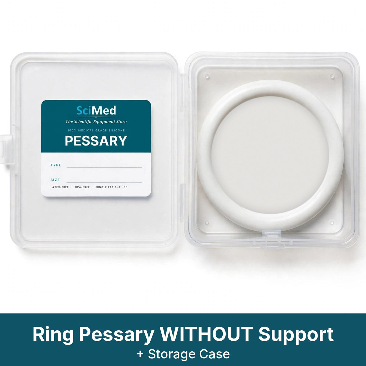 Ring pessary without support in the SciMed storage case