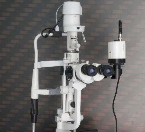 Slit Lamp Haag Streit Type 5 Step, Applanation Tonometer Beam Splitter And Camera