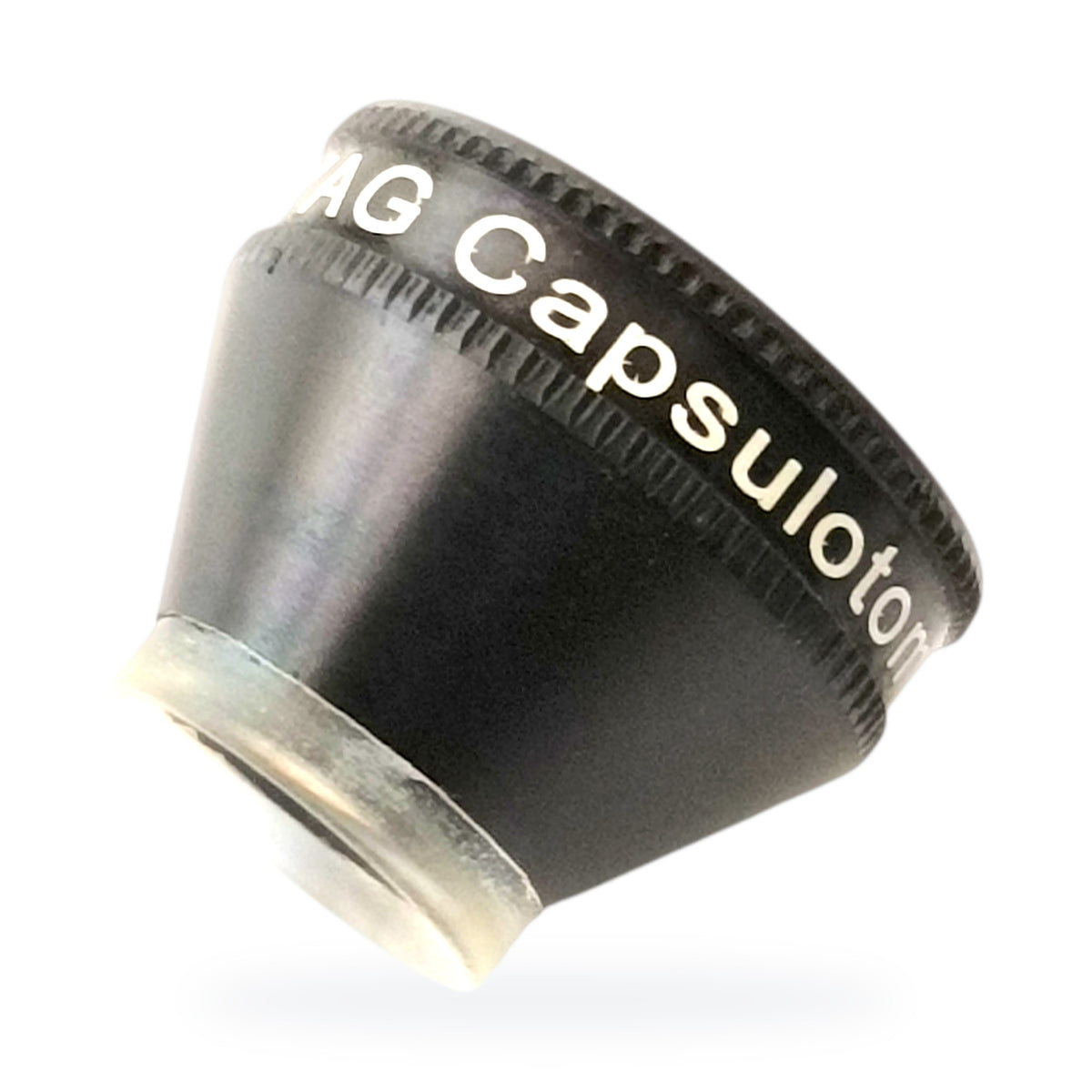 YAG Capsulotomy + Iridectomy Contact Lens, product photo on white background