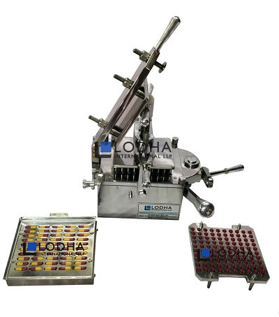 Capsule filling machine — 100-hole 304 stainless steel with capsule orienter | SciMed