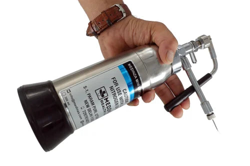 Mini Cryogun Cryo 350 ml Sprayer Cryo Can Liquid Nitrogen Spray For Dermatology With 6 Freezer Head and 3 years warranty