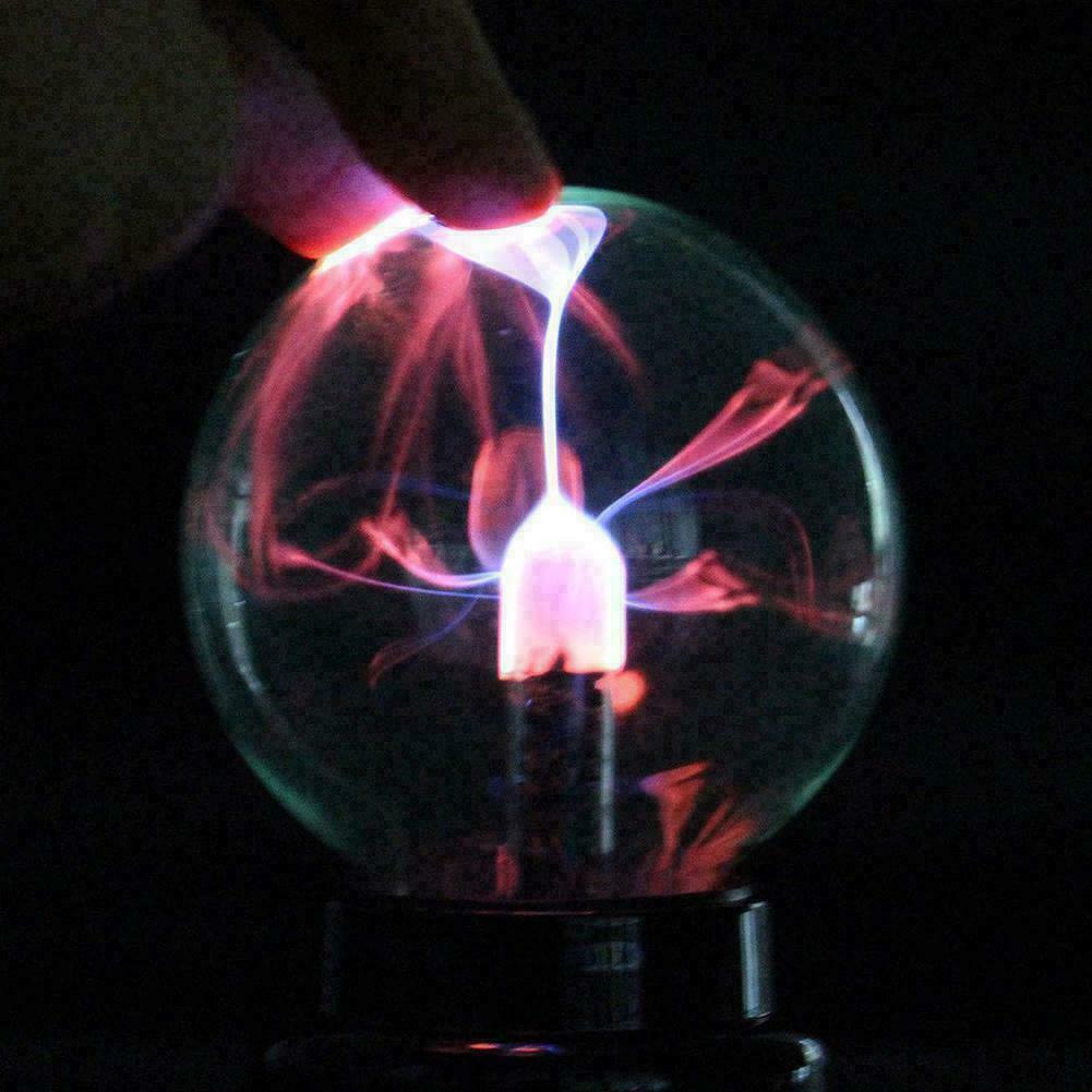 ACTIVATED ELECTRIC PLASMA BALL STATIC LIGHT BALL SPHERE LAMPS GLOWING