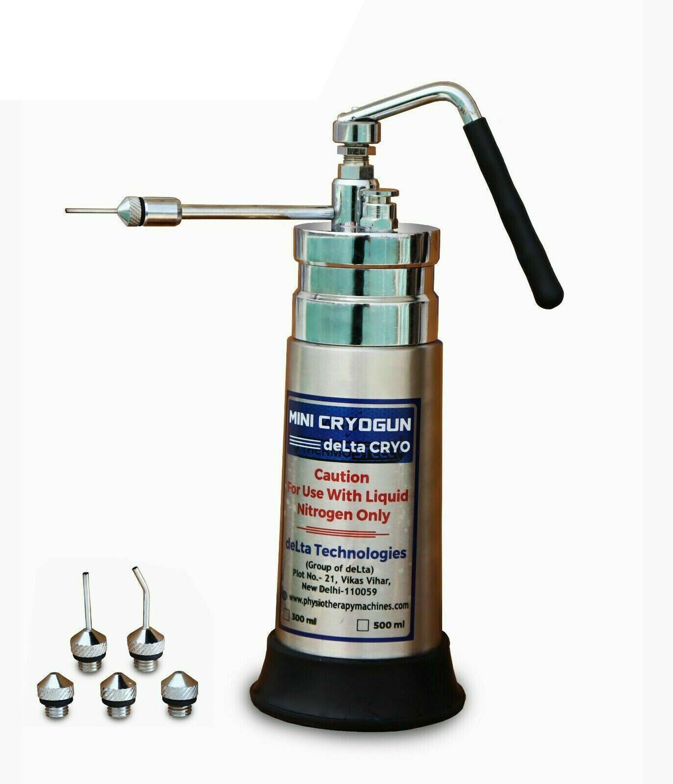 Mini Cryogun Cryo 350 ml Sprayer Cryo Can Liquid Nitrogen Spray For Dermatology With 6 Freezer Head and 3 years warranty