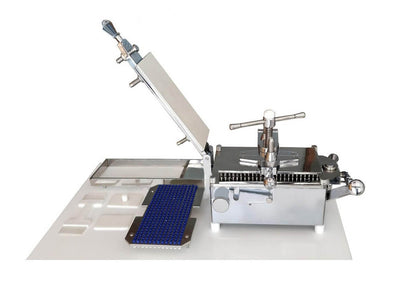 Capsule filling machine — 100-hole 304 stainless steel with capsule orienter | SciMed