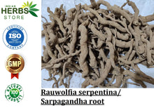 Charger l&#39;image dans la galerie, Serpentina Snake Root Sarpagandha Rauwolfia Chandrabhaga Powder And Roots Ayurvedic Herb Original
